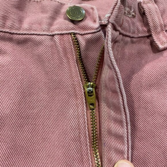 Vintage Wrangler Denim Shorts Cut Off Pink High Rise Womens Size 10 - Picture 4 of 12